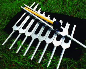 Aluminum Tuning Fork Set – Sound Therapy, Music, <b>Physics</b> (7-Piece, 64Hz-4096Hz)... - Product Image 4