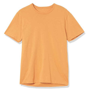 T-shirt homme en tissu premium, couleur chair unie, col rond, manches courtes, coupe classique, pour l'été, à bas prix - Product Image 2