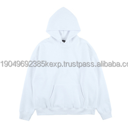 Sudadera con Capucha Holgada de Moda para Hombre con Logotipo y Diseño Personalizados, Teñida Lisa, 100% Algodón, Gruesa y Extra Grande para la Temporada de Invierno - Product Image 6