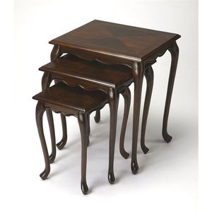 Wood Nesting <b>Table</b> Set For Modern Living Room Bedroom Lounge Home Furniture <b>Space</b> <b>Saving</b> Design - Product Image 3