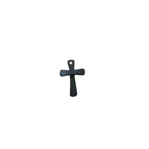 Pendentif Croix en Bois en Gros, Breloque Vintage en Métal Noir, Fournitures de Fabrication de Bijoux Religieux Chrétiens, Accessoire de Collier Unisexe - Product Image 1