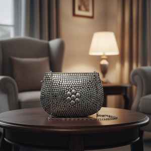 Luxury Metal Purses for Women With Brass <b>Shell</b> <b>Beads</b> Best Price Indian Exporter GC-BG-296 for Work and Party Wear - Product Image 2