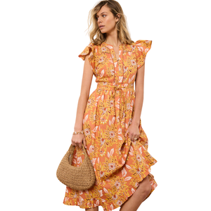 Vestido Midi Estampado Bohemio para Mujer, Atuendo Casual de Verano - Product Image 5