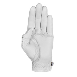 Gant de golf pour homme Nayab Industries, paume en cuir Cabretta, blanc à pois, dos en mesh respirant, léger, extensible, adhérence douce - Product Image 5