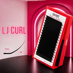 Charmlash Cils en vrac en gros LC LB LJ B J C Curl Lash Cashmere Matte Plateaux de cils individuels Marque privée OEM ODM - Product Image 1