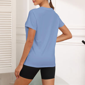 Camisetas Deportivas de Cuello Redondo para Mujer, Nuevo Diseño, Producto Más Vendido, Camisetas Deportivas de Manga Corta para Mujer - Product Image 2