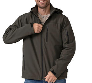 Chaqueta Soft Shell para Hombre, para Trabajo al Aire Libre, Unisex, de Poliéster, Impermeable, Cortavientos, Transpirable, con Capucha - Product Image 4