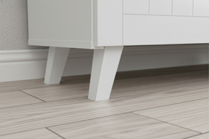 Mueble de Cocina Moderno Estilo Americano Ecológico K409, Tablero de Partículas con Acabado Superior en Melamina, 2 Puertas Acrílicas, 1 Cajón - Product Image 5