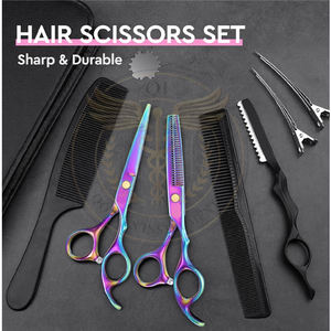 Tijeras Profesionales de Peluquería - Tijeras de Corte y Entresacado de Cabello de 6.5 Pulgadas, Set para Principiantes, Color - Product Image 2