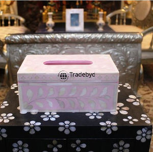 Boîte à mouchoirs et support décoratif faits à la main en os incrusté, écologiques et personnalisés, pour une décoration intérieure haut de gamme Tradebyd - Product Image 2