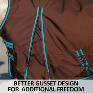 Couverture d'extérieur pour chevaux de qualité supérieure, imperméable, respirante, durable, en nylon ripstop, couverture d'équitation, couverture pour chevaux - Product Image 6