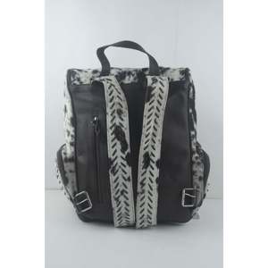 Sac à dos unisexe en cuir de vachette imperméable de style bohème fait à la main avec fermeture à glissière - Product Image 3