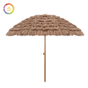 Sombrilla de palma de alta calidad, hecha a mano, duradera, para uso en exteriores, playa, jardín y resort. - Product Image 6