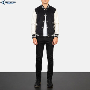 High Quality Varsity <b>Jacket</b> Custom Logo Wool Leather Letterman <b>Jacket</b> for Men Women - Product Image 3
