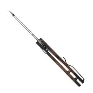 Couteaux pliants pratiques avec lame compacte inspirée du Tanto et manche texturé à pois pour une utilisation quotidienne portable et le camping - Product Image 5