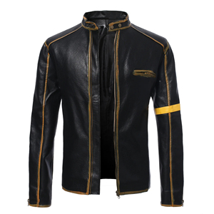 Leather Fashion <b>Jacket</b> for Men Best OEM Manufacturer New Style Fashion Premium Custom Leather Outerwear - Product Image 3