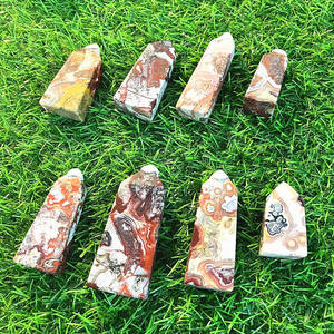 หินอาเกตคริสตัลทรงหอคอยธรรมชาติ ขัดเงา ใช้ตกแต่งบ้านและสำนักงาน - Product Image 2