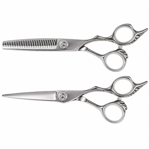 Stainless Steel <b>Dog</b> Grooming <b>Scissors</b> Straight Hair Cutting Shears Blunt Tip Barber Salon Use - Product Image 1