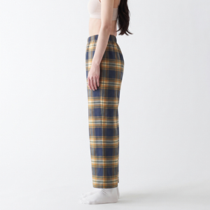 Ensemble de pyjama en flanelle douce pour femmes, pantalon long et décontracté, vêtements de nuit décontractés 100% coton, pyjama chaud à carreaux pour la maison - Product Image 3