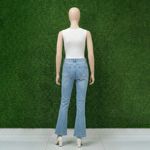 Pantalones Cargo de Mezclilla para Mujer, Cintura Media, Corte Ajustado, Ropa Urbana de Invierno, Color y Talla Personalizables - Product Image 4