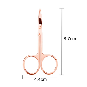 Ciseaux à cheveux professionnels en acier inoxydable 9CR13 or rose, pointe affûtée, non pliables, manche moyen, coupe de précision, pour droitiers, soins personnels - Product Image 2