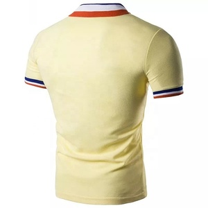 เสื้อโปโลผู้ชายแห้งเร็ว ระบายอากาศได้ดี สีพื้น รับผลิตตามแบบ OEM - Product Image 4