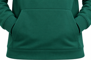 Sudadera con Capucha para Hombre, Color Verde, Manga Raglán, Corte Regular, Estilo Casual, Tejido Francés, para Otoño - Product Image 5