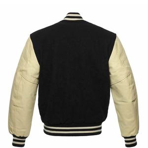 Chaqueta de Invierno para Hombre, Estilo Urbano, Combinada en Negro y Color Piel, Estilo Universitario, Chaqueta de Diseño Urbano para Jóvenes - Product Image 3