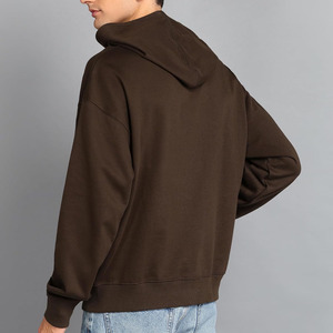 Sweat à capuche unisexe en molleton épais avec lettres brodées, style streetwear, haute qualité, vente en gros - Product Image 2