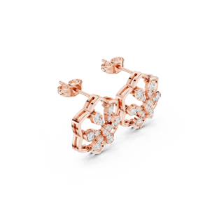 Doremon Jewels Pendientes de aro de disco con acabado en oro martillado de 14 quilates - Product Image 6