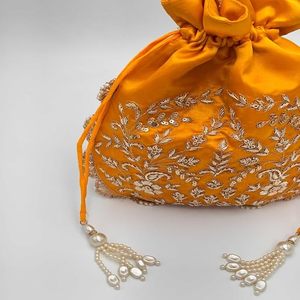 Bolsa de Algodón con Bordado de Seda Hecho a Mano, para Mujeres y Niñas, Ideal para Bodas y Fiestas - Product Image 6