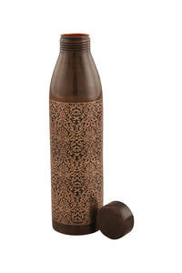 Botella de Agua Clásica de Cobre con Diseño de Patrón de Diamantes, Ecológica, Personalizada, Portátil, para Viajes, Hecha a Mano por UNICORN HANDICRAFTS - Product Image 3