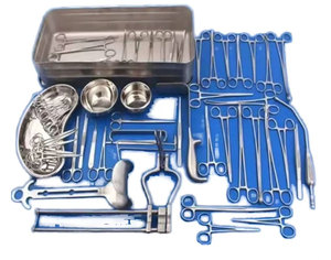 Kit d'opération chirurgicale de laparotomie en acier inoxydable de marque personnalisée, autoclavable, de qualité supérieure, pour bloc opératoire général - Product Image 1