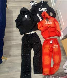 Conjunto Deportivo Unisex Personalizado con Logotipo, Marca Privada, Alta Calidad, Tallas Grandes, Estilo Casual, Transpirable, Lavado Ácido, Tejido Grueso - Product Image 6