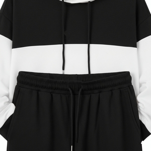 Ensemble sweat à capuche et jogging pour homme et femme, survêtement décontracté 2 pièces, sweat-shirt à capuche, pantalon de jogging à taille élastique, streetwear - Product Image 5