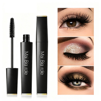 Mascara en Fibre de Soie 4D en Gros, Longue Tenue, Anti-Grume, Imperméable, Cils Épais et Courbés, Marque Privée, Logo Personnalisé