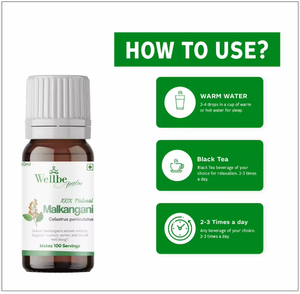 10ml <b>Dropper</b> <b>Bottles</b> | MALKANGANI EXTRACT DROPS | Celastrus paniculatus | Memory enhancement, brain health, cognitive function - Product Image 3