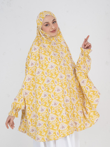Women's Long Cotton <b>Prayer</b> Shawl With Geometric Print Lightweight For Daily Use Traditional <b>Scarves</b> & Shawls & Hijabs For Women - Product Image 4