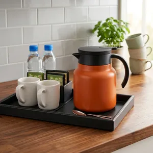 Orange Glass Coffee Server with Matte Finish Insulated Design for Beverage Service Zone - Product Image 4