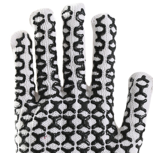 Best Selling PVC Dotted Work <b>Gloves</b> | Cotton <b>Knit</b> Grip Safety <b>Gloves</b> OEM Factory Professional PVC Dotted <b>Gloves</b> - Product Image 5