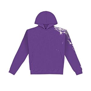 Personalizada de los hombres Vintage ecológico de dos piezas a cuadros Sun-Faded ácido lavado acampanado chándal 100% algodón Jogger sudaderas con capucha de invierno - Product Image 6