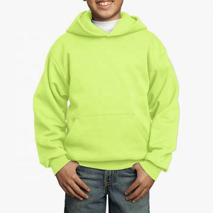 Custom 100% Cotton Pullover <b>Hoodies</b> for Boys Winter Warm Fleece Sweatshirts with Hooded Collar Plain Style for Toddlers - Product Image 2