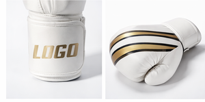 En gros, Mitaines de boxe et de kickboxing en cuir, noires et blanches, ventilées, pour l'entraînement et la cible - Product Image 6