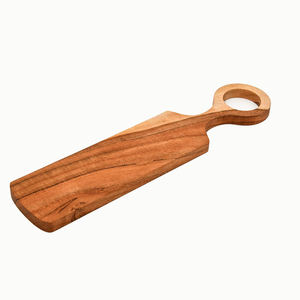 Plateau de service en bois d'acacia avec poignée, fait à la main, design moderne et écologique, de luxe, taille/couleur personnalisable, fabriqué en Inde, nouveauté - Product Image 6