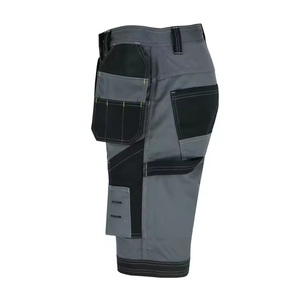 High Quality Men <b>Working</b> Shorts Gray <b>Black</b> Multiple Pockets Durable Construction Fire Proof Water Proof Quick Dry Customized Log - Product Image 1