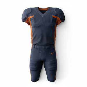 Conjunto de Uniforme de Fútbol Americano al por Mayor, Jersey de Fútbol Personalizado de Malla Premium, Pantalones de Compresión, Kit Deportivo Resistente - Product Image 1