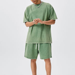 Ensembles courts pour hommes, tenues décontractées 2 pièces, survêtements de sport à manches courtes pour hommes, adaptés à la course à pied - Product Image 6