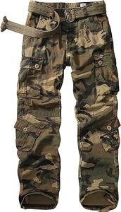 Men's Camouflage <b>Cargo</b> <b>Work</b> <b>Pants</b> Cotton Breathable With Multiple Pockets - Product Image 5