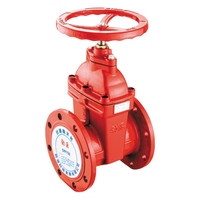 Vanne à opercule à tige non élévatrice en fonte ductile PN16 NRS, DN80 DN100, à bride, personnalisée en usine, pour applications incendie