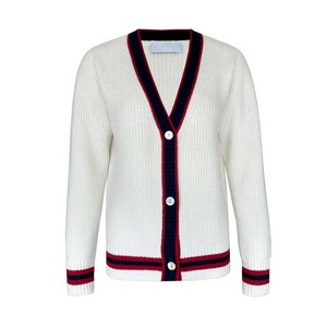 Make Your Custom Good Quality V-Neck for Sorority/Schools/Colleges/Universities Logos Knitted <b>Cardigans</b> <b>Sweaters</b> for Unisex - Product Image 2